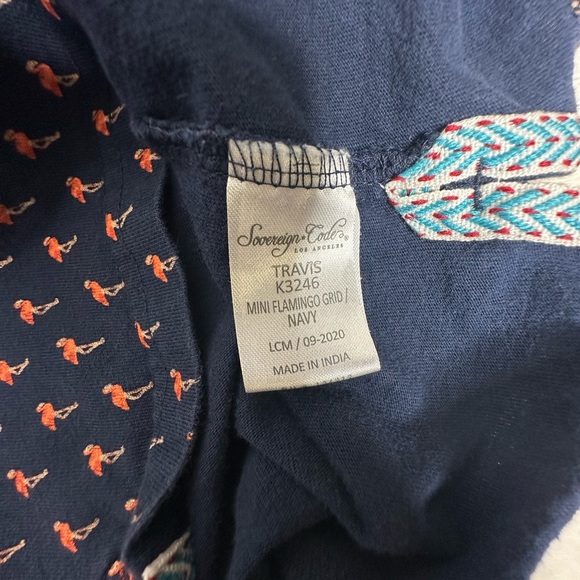 Sovereign Code Navy Tee with Orange Print - Picture 5 of 5